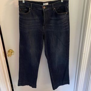 Loft Outlet High Waisted Wide Leg Cropped Jeans